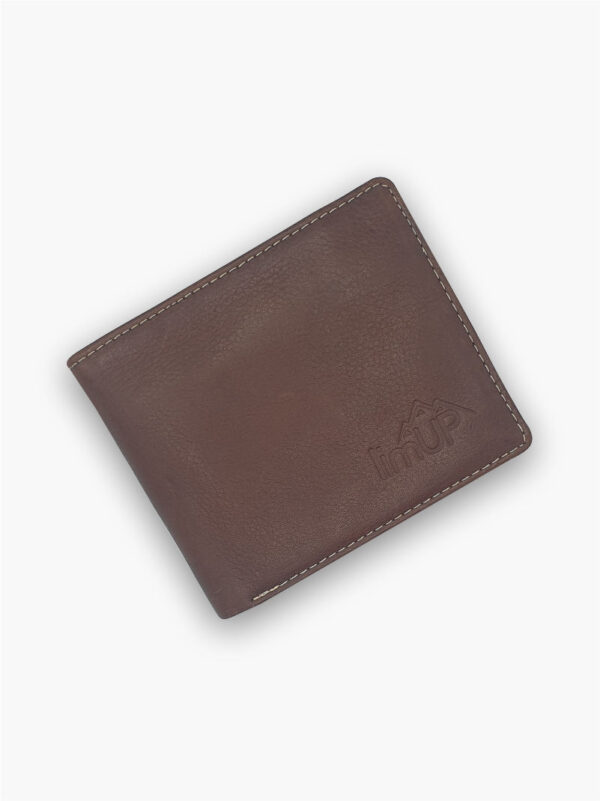 Full grain  brown leather wallet
