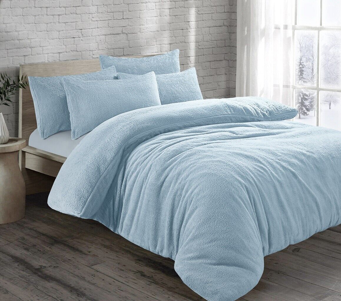 Blue Teddy Fleece Bedding