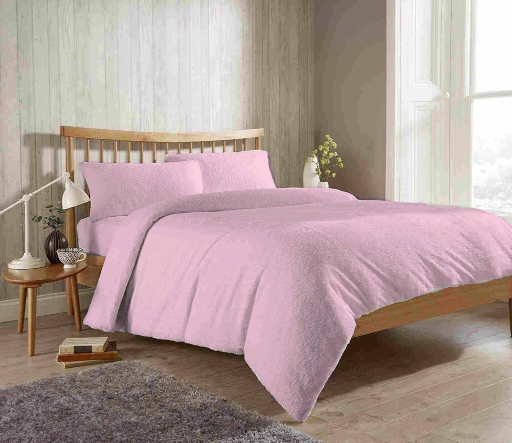 Pink Teddy Fleece Bedding